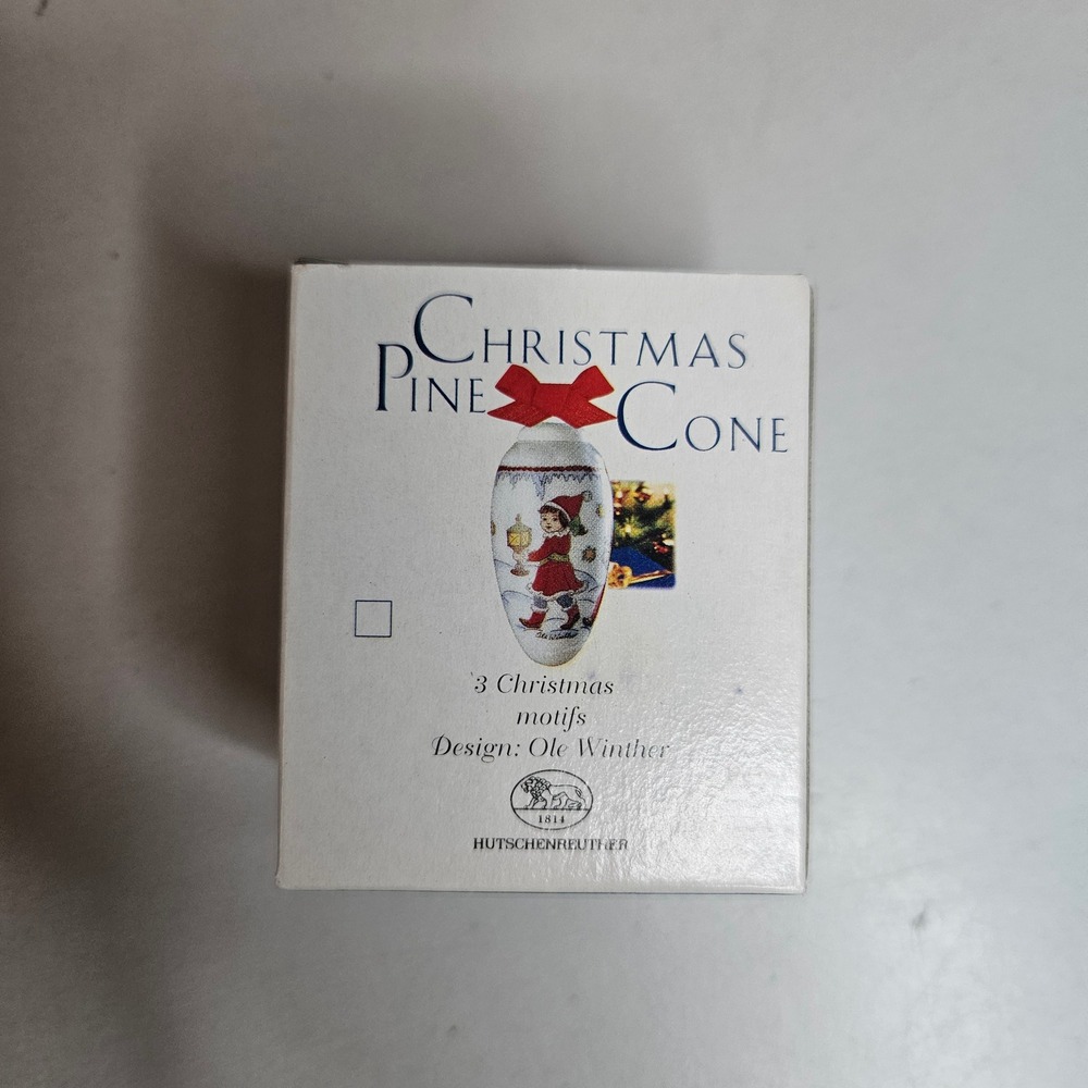 Hutschenreuther Ole Winther Christmas Pine Cone Ornament Geschenke Gifts Boxed